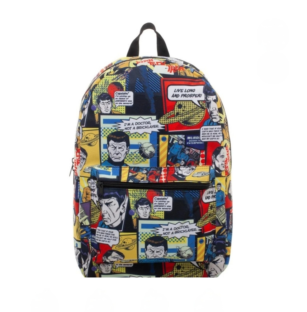 Star Trek Comic Print Backpack - Picture 2 of 4